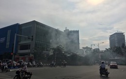 Cháy trong công trường nhà ga đường sắt Cát Linh - Hà Đông