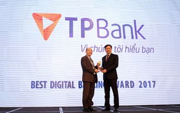 TPBank nhận giải thưởng “Ngân hàng số xuất sắc nhất 2017”