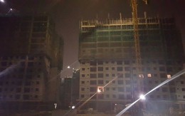Sập giàn giáo chung cư 16 tầng tại dự án của Mường Thanh