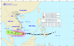 Chiều nay bão số 16 vào biển Bà Rịa Vũng Tàu - Cà Mau