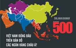[Infographic] Việt Nam đứng đâu trong bản đồ ngân hàng Châu Á?