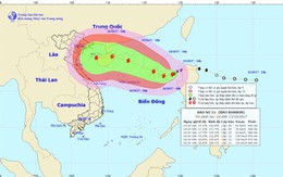 Bão số 11 cách quần đảo Hoàng Sa khoảng 720km