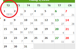 Tết dương lịch 2018 được nghỉ mấy ngày?