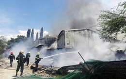 Cháy rụi nhà máy chế biến bã mía hơn 1.000 m2