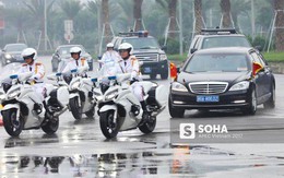 Đoàn xe Chủ tịch Trung Quốc Tập Cận Bình đã về đến khách sạn tại Hà Nội