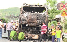 Lại cháy xe khách giường nằm tại Phú Yên, 16 hành khách kịp thời thoát nạn