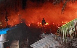 Cháy lớn ở Nha Trang: Hơn 40 căn nhà chồ bị thiêu rụi