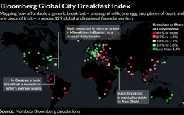 Bloomberg: Người Hà Nội mất tới 12% chi phí hàng ngày cho bữa ăn sáng, thuộc loại cao nhất thế giới Bloomberg: Người Hà Nội mất tới 12% chi phí hàng ngày cho bữa ăn sáng, thuộc loại cao nhất thế giới