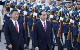21 loạt đại bác chào mừng Chủ tịch nước Trần Đại Quang thăm Trung Quốc