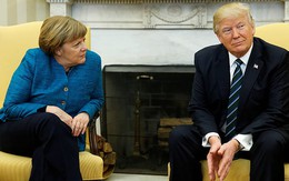 Tổng thống Trump phớt lờ cái bắt tay với bà Thủ tướng Đức Merkel