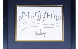 Đây là bức tranh vẽ New York của Tổng thống Trump, vừa được bán với giá khởi điểm 9.000 USD