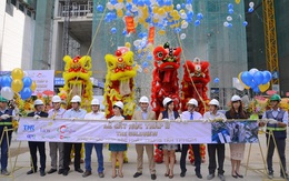 Khu phức hợp The Goldview cất nóc đúng tiến độ