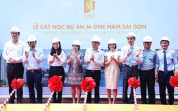 Dự án khu dân cư M-One Nam Sài Gòn cất nóc đúng tiến độ, giữ vững niềm tin với khách hàng​​