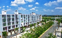 Toàn cảnh thi công tại KĐT Vạn Phúc ven sông phía Đông Bắc TPHCM