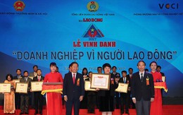 BIDV nhận giải thưởng “Doanh nghiệp vì Người lao động” năm 2017