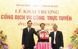 Khai trương Cổng dịch vụ công trực tuyến Bộ LĐ-TB&XH