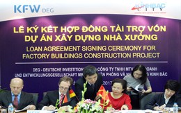 Nhà đầu tư Đức “bơm” 15 triệu USD cho Kinh Bắc (KBC) đầu tư xây dự án nhà xưởng
