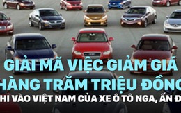 Giải mã việc xe ô tô Nga, Ấn Độ giảm giá hàng trăm triệu đồng khi vào Việt Nam