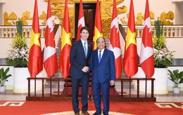 Chùm ảnh: Thủ tướng Nguyễn Xuân Phúc đón Thủ tướng Canada