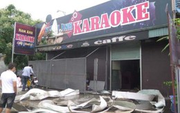 Khói lửa bốc lên nghi ngút tại quán karaoke ở Hải Dương