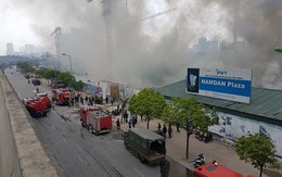 Hà Nội: Cháy ngùn ngụt cạnh tòa nhà Keangnam