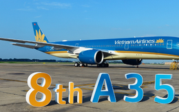 Cận cảnh chiếc siêu máy bay A350-900 thứ 8 của Vietnam Airlines