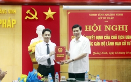 Quảng Ninh bổ nhiệm Giám đốc Sở Tư pháp