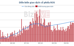 ROS chính thức được cho vay margin, giá vượt mốc 150.000 đồng/CP