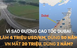 Vì sao đường cao tốc Dubai làm 4 triệu USD/km, dùng 50 năm, VN mất 20 triệu, dùng 2 năm?