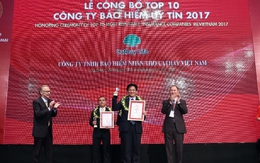 Bảo hiểm nhân thọ Cathay Việt Nam nằm trong top 10 công ty bảo hiểm uy tín năm 2017