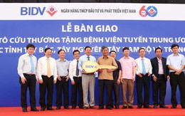 BIDV bàn giao 46 xe cứu thương tặng bệnh viện tuyến Trung ương và các tỉnh