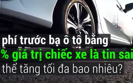 Lệ phí trước bạ ô tô bằng 50% giá trị chiếc xe là tin sai, nhưng có thể tăng tối đa bao nhiêu?