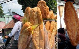 Ai mà ngờ được: ở miền Tây lại có một đặc sản bán dọc đường là chiếc bánh mì dài 1m thế này