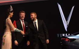 Khoảnh khắc Hoa hậu Trần Tiểu Vy rạng rỡ, tự tin bắt tay David Beckham tại sự kiện ra mắt VinFast