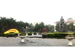 Ảnh: Sau cơn mưa lớn, TP Thanh Hóa biến thành sông