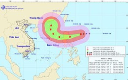 Bão YUTU giật cấp 17 di chuyển nhanh hướng vào Biển Đông