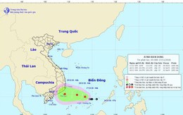 Hình thành áp thấp nhiệt đới trên Biển Đông