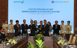 Petrolimex cam kết đồng hành cùng Bamboo Airways, tiến tới hợp tác toàn diện với Tập đoàn FLC