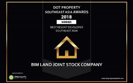 BIM Land được vinh danh Nhà phát triển bất động sản nghỉ dưỡng tốt nhất Đông Nam Á 2018