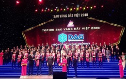 DAG nhận giải thưởng Sao Vàng đất Việt 2018