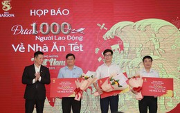 1.000 công nhân ở Sài Gòn, Đồng Nai, Bình Dương được tặng vé máy bay về quê ăn Tết