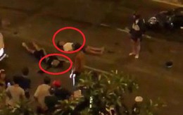 Clip: Hiện trường tai nạn khi đi 'bão', người bị thương nằm la liệt trên phố Sài Gòn