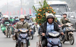 Hà Nội: Nhiều cửa ngõ Thủ đô ùn tắc do dòng người ùn ùn đổ về quê ăn Tết