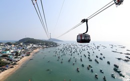Toàn cảnh nhìn từ trên cao tuyến cáp treo dài nhất thế giới tại Việt Nam vừa khai trương