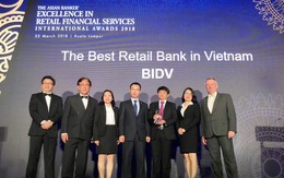 Năm thứ 4 liên tiếp BIDV được The Asian Banker vinh danh Ngân hàng bán lẻ tốt nhất Việt Nam