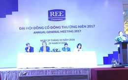 ĐHĐCĐ REE: Kế hoạch lợi nhuận 2018 giảm, vẫn sẽ chi trả cổ tức tối thiểu 16%