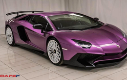 Chiêm ngưỡng siêu xe cực hiếm Lamborghini Aventador phiên bản màu tím đầy mê hoặc