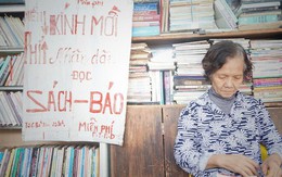 Cụ bà 73 tuổi trích lương hưu làm quầy sách báo miễn phí giữa Hà Nội: "Từ lúc mở đến nay, ngày nào cũng nhận được quà"