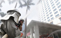 Khách sạn Hà Nội Daewoo tổ chức diễn tập phương án chữa cháy năm 2018