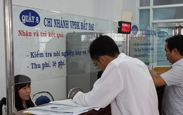 Trễ hẹn hồ sơ nhà, đất tại nhiều quận, huyện